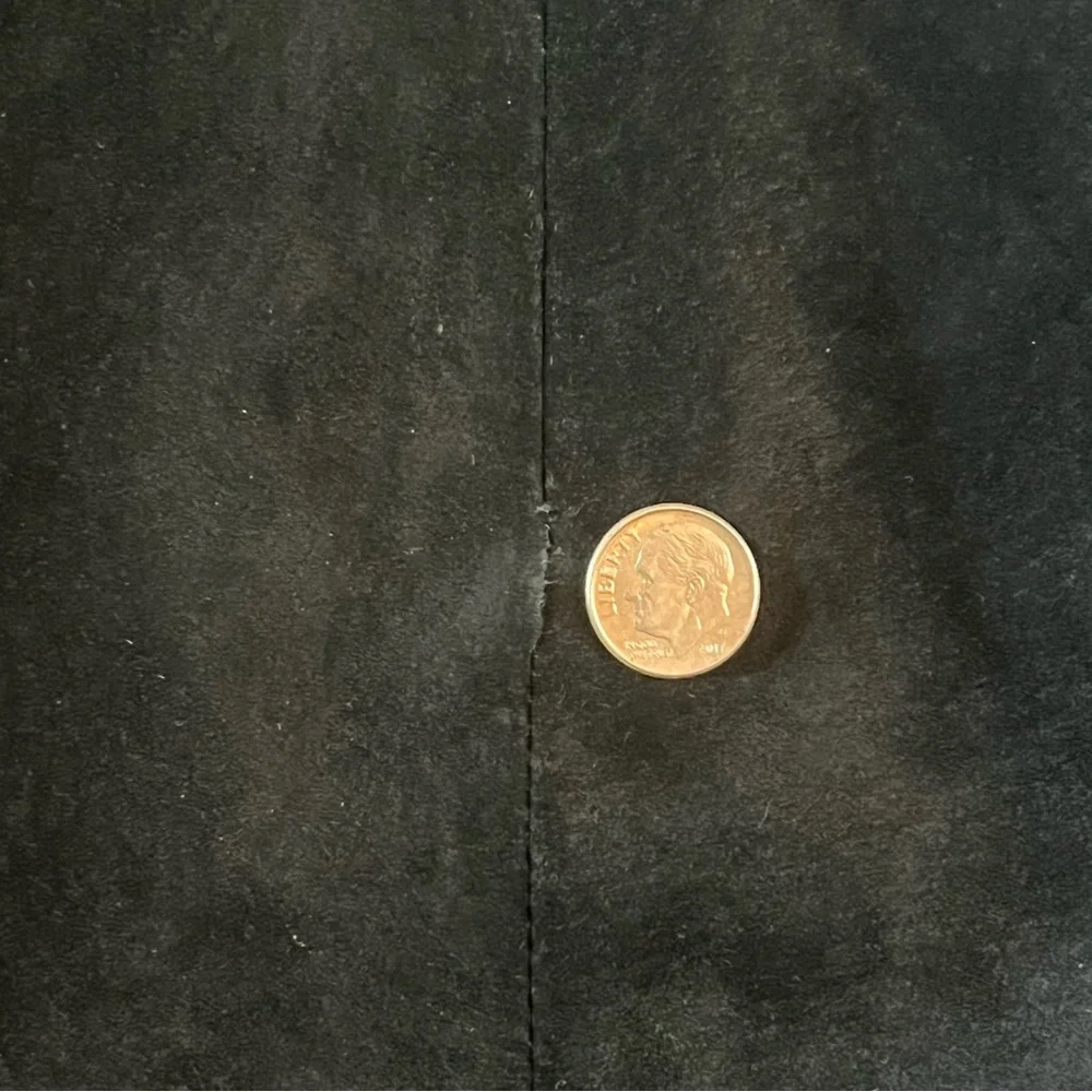 Ann Taylor Loft 100% Leather Pencil Skirt Black Size 6P Classic Western Business - Picture 12 of 12